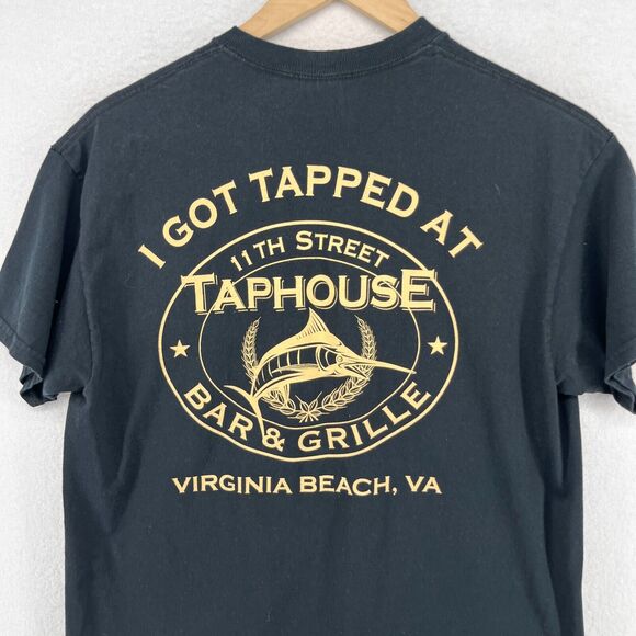 11th STREET TAPHOUSE Shirt Mens M Bar Grille Virginia Beach VA Cotton Atlantic - Picture 1 of 12